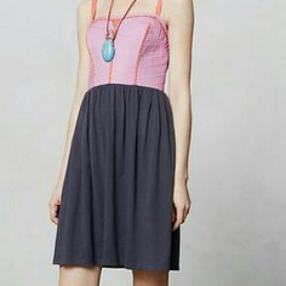 Anthropologie Dresses & Skirts - Anthro Lilka Trapunto Chemise Dress